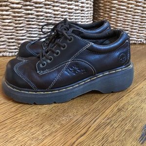 Vintage Y2K Flower Dr. Doc Martens 12280 Cognac Oxfords Size 7
